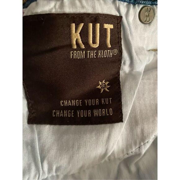 Kut from the kloth women’s high rise cigarette leg, jeans, size 14  - Picture 6 of 7